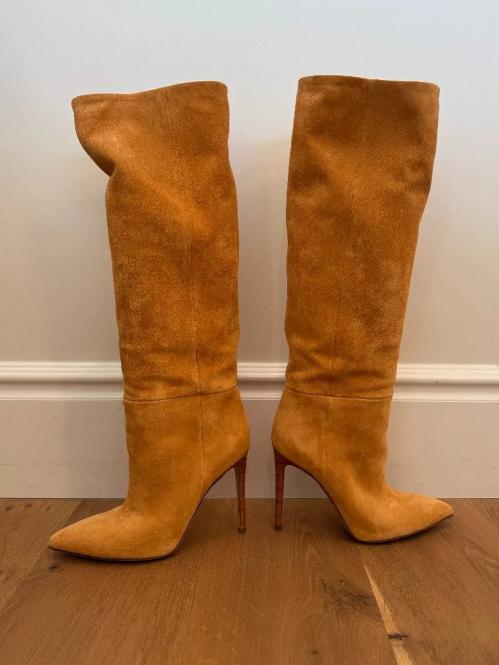 Paris Texas Stiletto 85 Sigaro Suede Knee High Boots 38.5